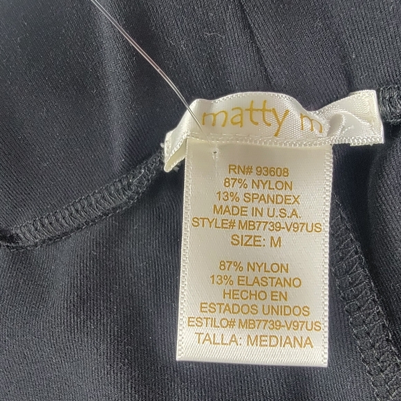 Matty M Womens The Wear Everywhere Pull-On Leggings - Black - Size Medium NWT - Picture 4 of 10
